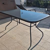 tavolo da giardino 150x85 cm antracite