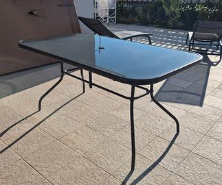 tavolo da giardino 150x85 cm antracite