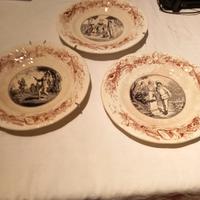 Tris  piatti antichi Villeroy & Boch 
