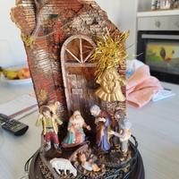 presepe in campana di vetro