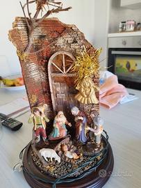 presepe in campana di vetro