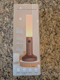Lampada Intelligent Sensor effetto legno -  NUOVA