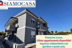 Immobile nuovo con giardino e posto auto