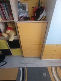 Cassettiera per cameretta Bambini