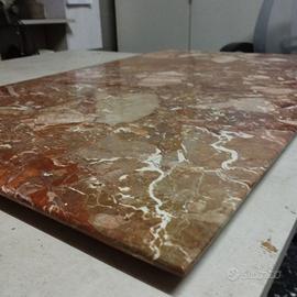 Piano in marmo rosso Verona anni 50