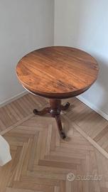 Tavolino antico d'epoca fine 800 in legno massello
