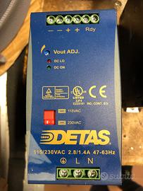 Alimentatore 24dc 5A Detas