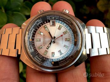 Raro Citizen Worldtimer Gmt 68-0516 Automatic 70’S