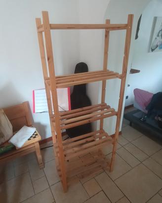 scaffale in legno