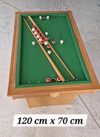 biliardo in legno anni '60 nuovo