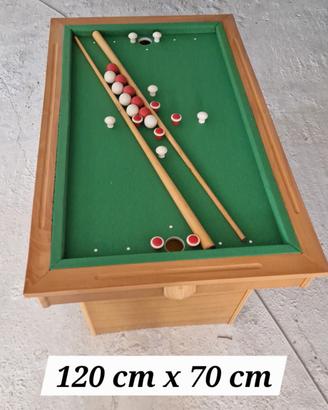 biliardo in legno anni '60 nuovo