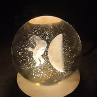 sfera di cristallo 3D luce led 