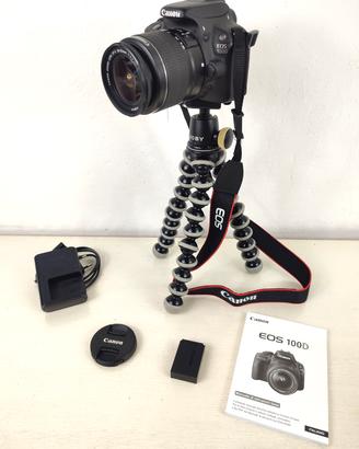 Reflex Canon 100D FULL HD Touch PARI AL NUOVO