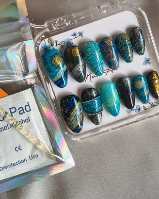 Unghie Press-On Nails “Notte Stellata” 