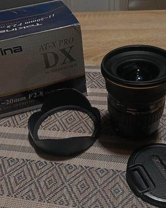 Tokina AT-X 11-20 F2.8 Pro Dx per Apsc Canon