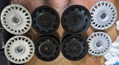 cerchi in ferro 15 pollici Volkswagen golf 4