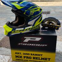 Casco cross enduro Progrip taglia M come nuovo