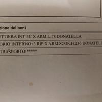 Armadio due ante 195 * 52 * 236 Pino chiaro 