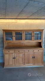 Credenza vintage in legno massello restaurata!