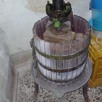 Torchio spremiuva antico per vendemmia decorazione
