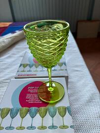 Brandani calici acrilico verdi