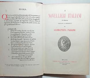 I NOVELLIERI ITALIANI IN PROSA - PASSANO G. 1864