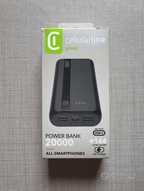 Power bank Cellularline 20000 mah come nuovo