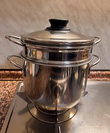 Pentola Inoxpran, vaporiera in acciaio inox