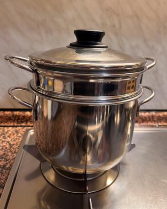 Pentola Inoxpran, vaporiera in acciaio inox