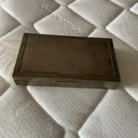 Scatola gioie o tabacco in argento 800 16x9x2,8