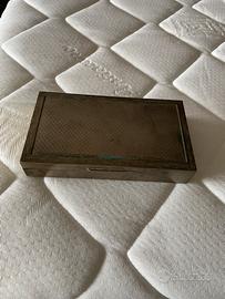 Scatola gioie o tabacco in argento 800 16x9x2,8