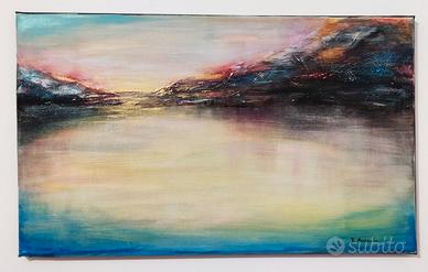 Tramonto - Quadro moderno materico originale