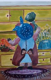 quadro quadretto dipinto su tela