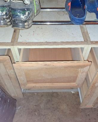 mobiletti grezzi con anta in legno