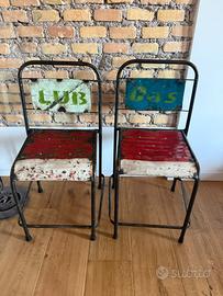 Sedie stile indistriale