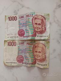 monete e banconote vecchie lire