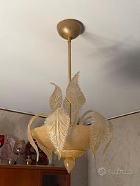 Lampadario in vetro di murano