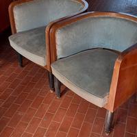 Coppia poltroncine a pozzetto anni 50 Vintage 