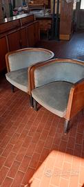 Coppia poltroncine a pozzetto anni 50 Vintage 