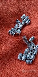 Perline capelli barba in metallo 24pz viking