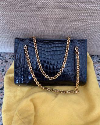 borsa da sera vintage vero coccodrillo