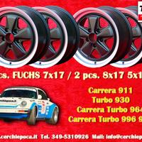 4 cerchi Porsche Fuchs 7x17 8x17 911 -1989 914-6 9