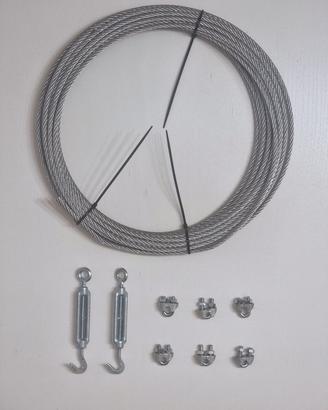 15m acciaio galvanizzato fune 5mm tessere: 6x7 + 