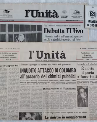 L'Unità '76 + Cartellino PCI + L'Unità '96 Ulivo