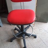 COMPIR sgabello girevole con spalliera