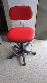 COMPIR sgabello girevole con spalliera