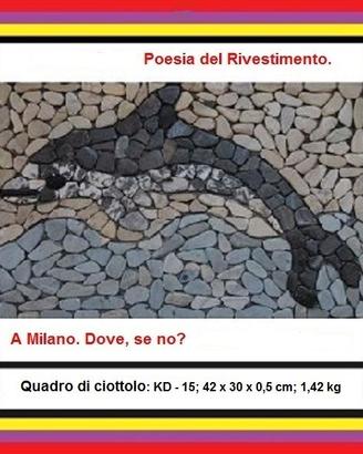 Ciottoli di fiume, DELFINO quadro.