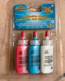 Liquido Fabbrica Mostri Pokemon Digimon 3 Flaconi