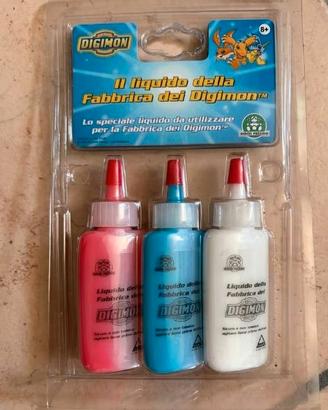 Liquido Fabbrica Mostri Pokemon Digimon 3 Flaconi