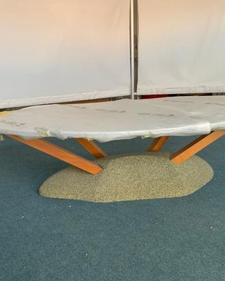 Tavolino Cassina in vetro ovale